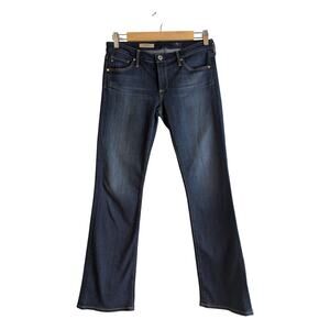 AG Adriano Goldschmeid Women's 26 Petite Angelina Bootcut Jeans Dark Wash Denim